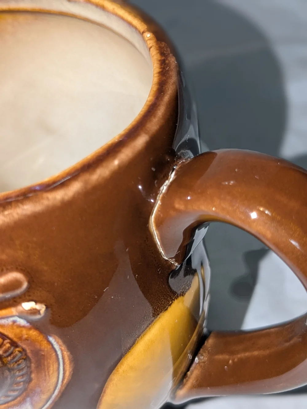 Burton+Burton Brown and Green Owl Ceramic Mug - Picture 7 of 8